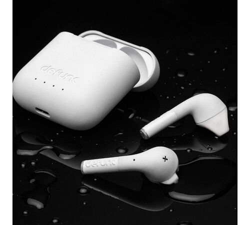 Defunc TRUE GO SLIM Bluetooth 5.2 Ασύρματα True Wireless Ακουστικά με θήκη (λευκό)