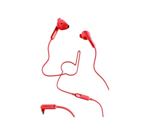Defunc PLUS HYBRID In-Ear Earbuds Ενσύρματα Ακουστικά σε κόκκινο χρώμα