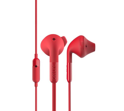 Defunc PLUS HYBRID In-Ear Earbuds Ενσύρματα Ακουστικά σε κόκκινο χρώμα