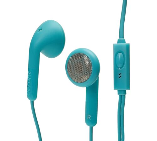 Defunc BASIC TALK In-Ear Earbuds Ενσύρματα Ακουστικά σε cyan χρώμα