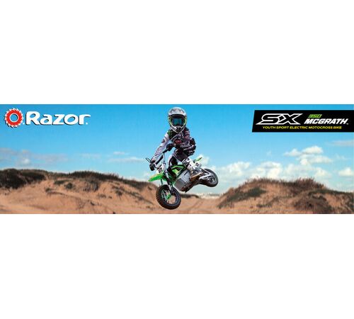 Razor SX350 Dirt Rocket McGrath Ηλεκτρικό Micro Bike μέγιστης ταχύτητας 22 km/h σε χρώμα πράσινο