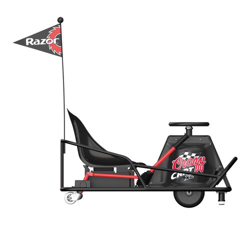 Razor Ηλεκτροκίνητο εφηβικό αυτοκίνητο Crazy Cart XL σε χρώμα μαύρο