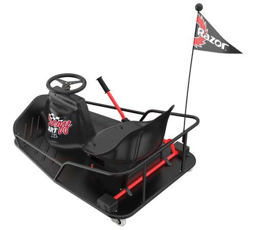 Razor Ηλεκτροκίνητο εφηβικό αυτοκίνητο Crazy Cart XL σε χρώμα μαύρο
