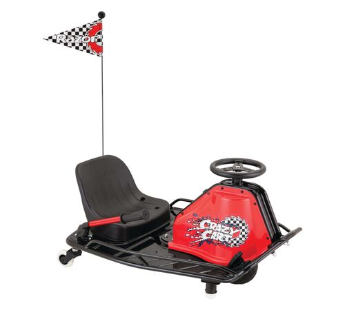 Razor Ηλεκτροκίνητο παιδικό αυτοκίνητο Crazy Cart σε χρώμα κόκκινο / μαύρο
