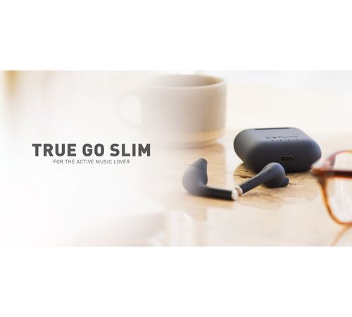 Defunc TRUE GO SLIM Bluetooth 5.2 Ασύρματα True Wireless Ακουστικά με θήκη (μαύρο)