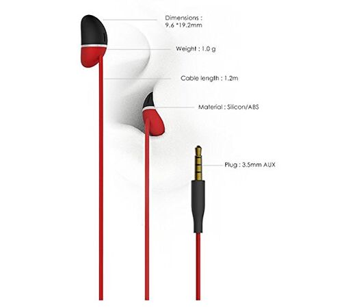DesignNest earBeans |Bass| Ελαφριά ακουστικά σε σχήμα φασολιού με υποδοχή Lightning (γκρι)
