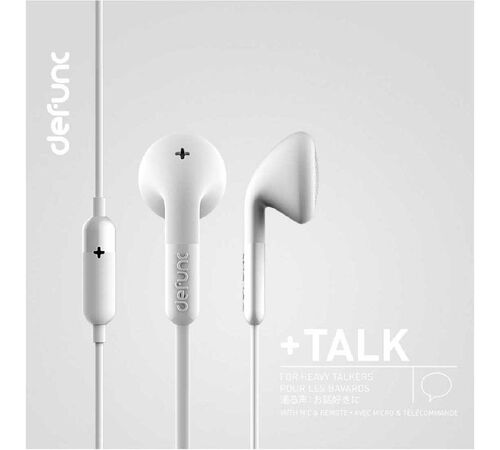 Defunc BASIC TALK In-Ear Earbuds Ενσύρματα Ακουστικά σε λευκό χρώμα