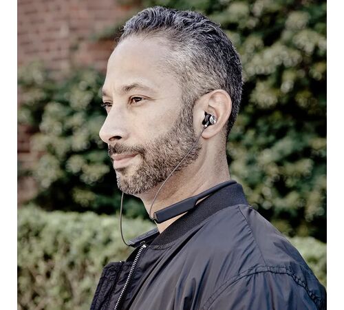 Defunc MUTE Neck-band Earbuds Ασύρματα Ακουστικά με Active Noise Cancellation σε μαύρο χρώμα