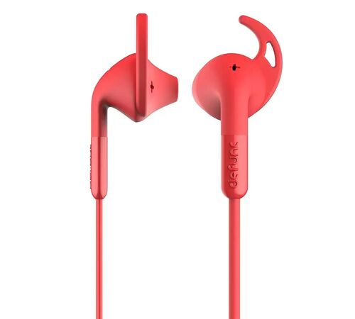 Defunc PLUS SPORT In-Ear Earbuds Ενσύρματα Ακουστικά σε κόκκινο χρώμα