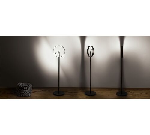 DesignNest Enso Floating Lamp Σφαιρική διακοσμητική λάμπα διαμέτρου 30 εκατοστών με ροοστάτη αφής (Μαύρο)