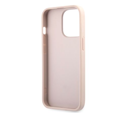 Guess "4G Logo Collection" Printed Stripe Θήκη προστασίας από δερματίνη – iPhone 13 Pro Max (Ροζ)