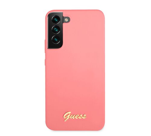 Guess “Vintage Script Logo Collection” Σκληρή Θήκη προστασίας από σιλικόνη – Samsung Galaxy S22 Plus (Φουξια)
