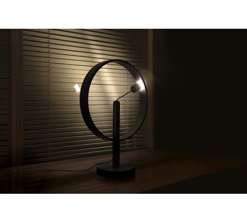 DesignNest Enso Floating Lamp Σφαιρική διακοσμητική λάμπα διαμέτρου 30 εκατοστών με ροοστάτη αφής (Μαύρο)