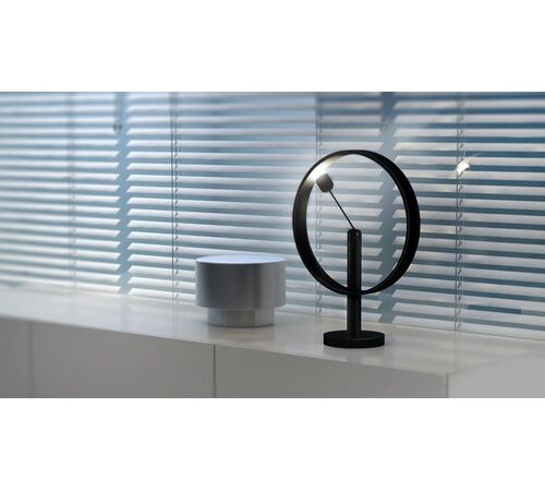 DesignNest Enso Floating Lamp Σφαιρική διακοσμητική λάμπα διαμέτρου 30 εκατοστών με ροοστάτη αφής (Μαύρο)