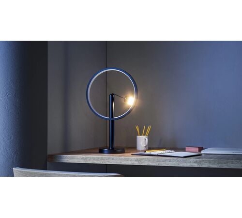 DesignNest Enso Floating Lamp Σφαιρική διακοσμητική λάμπα διαμέτρου 30 εκατοστών με ροοστάτη αφής (Μαύρο)