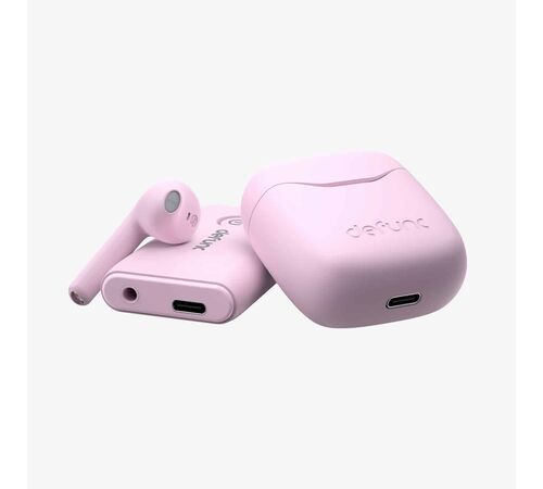 Defunc TRUE TRAVEL Kit Bluetooth 5.3 Ασύρματα True Wireless Ακουστικά με θήκη (Ροζ)