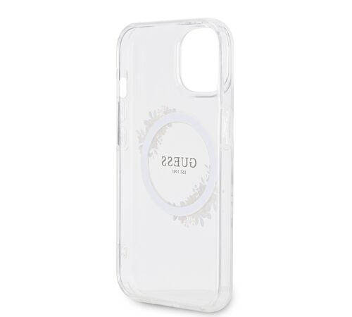 Guess “Flowers Wreath Collection” MagSafe Hard Case Θήκη προστασίας από σκληρό πλαστικό – iPhone 14 (Διάφανο – GUHMP14SHFWFCT)