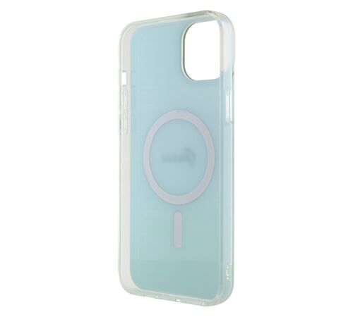 Guess Iridescent Magsafe Case Πολύχρωμη θήκη προστασίας από σκληρό πλαστικό – iPhone 15 Plus (Rainbow Purple – GUHMP15MHITSQ)