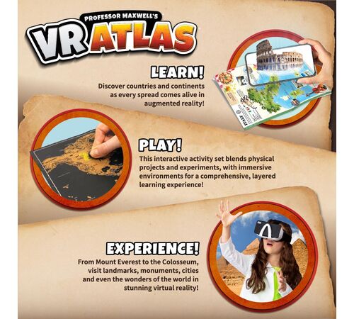 Abacus Brands VR Atlas Επιστημονικό σετ εικονικής πραγματικότητας του καθηγητή Maxwell – Πλήρης Αγγλική Έκδοση – Περιλαμβάνει Γυαλιά VR-3