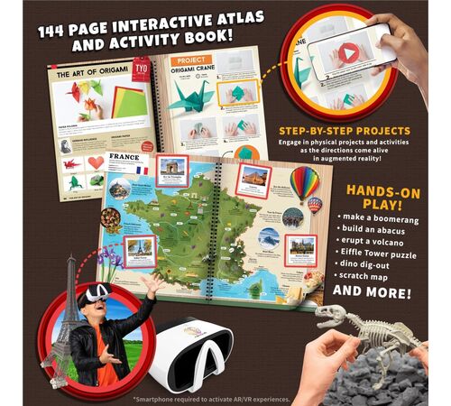 Abacus Brands VR Atlas Επιστημονικό σετ εικονικής πραγματικότητας του καθηγητή Maxwell – Πλήρης Αγγλική Έκδοση – Περιλαμβάνει Γυαλιά VR-2