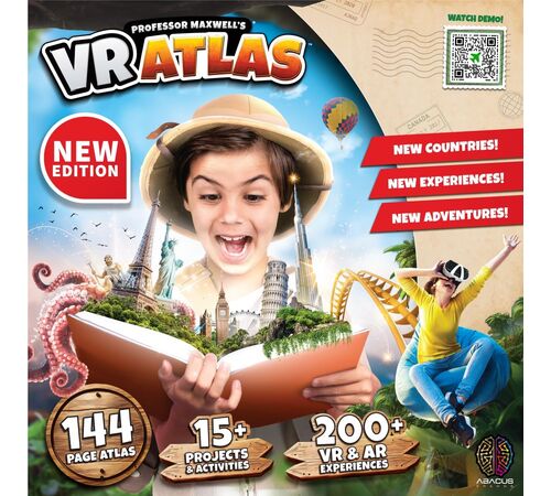 Abacus Brands VR Atlas Επιστημονικό σετ εικονικής πραγματικότητας του καθηγητή Maxwell – Πλήρης Αγγλική Έκδοση – Περιλαμβάνει Γυαλιά VR-4