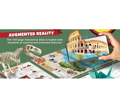Abacus Brands VR Atlas Επιστημονικό σετ εικονικής πραγματικότητας του καθηγητή Maxwell – Πλήρης Αγγλική Έκδοση – Περιλαμβάνει Γυαλιά VR-10