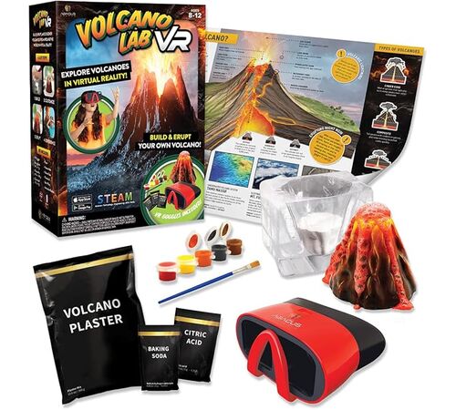 Abacus Brands Volcano Lab VR Επιστημονικό σετ εικονικής πραγματικότητας – Πλήρης Αγγλική Έκδοση – Περιλαμβάνει Γυαλιά VR-1