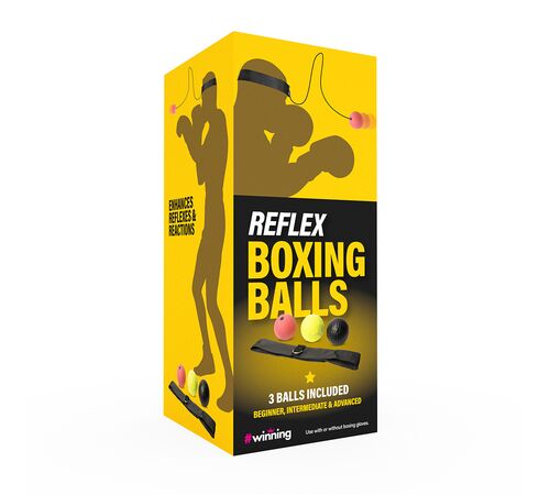 The Source Reflex Boxing Balls - Μπάλες Βελτίωσης Αντανακλαστικών 3 τεμαχίων για Ασκήσεις Πυγμαχίας