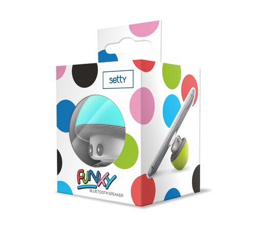 Setty Bluetooth speaker 3W Mushroom blue - Φορητό ηχείο σε σχήμα Μανιτάρι (GSM103311)
