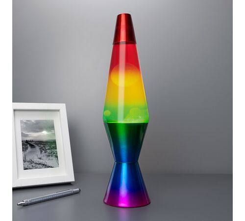 The Source – Rainbow Molten Λάμπα Λάβας LED με Μεταλλική Βάση
