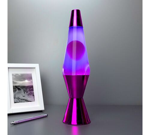 The Source – Purple Molten Λάμπα Λάβας LED με Μεταλλική Βάση
