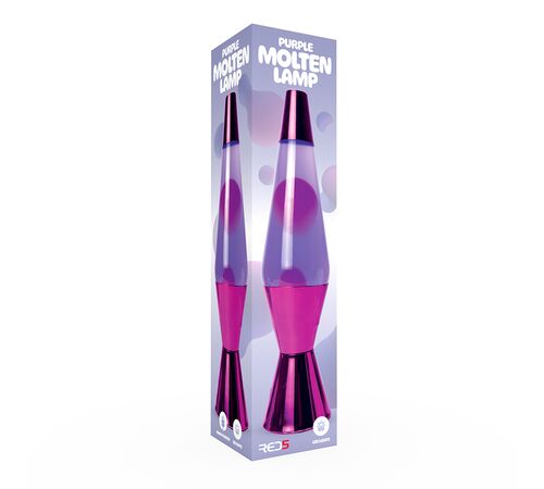 The Source – Purple Molten Λάμπα Λάβας LED με Μεταλλική Βάση