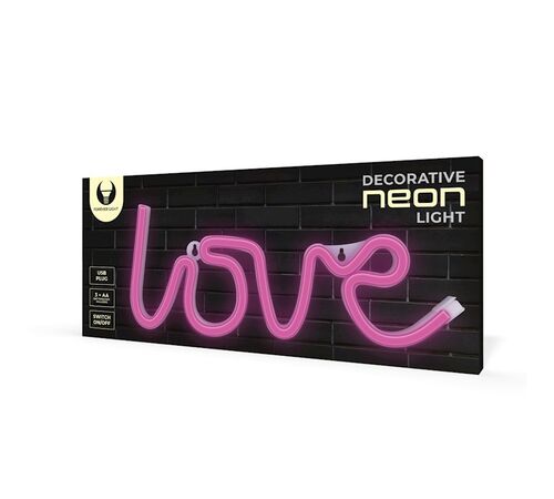 Forever Neon LED Light Love pink Bat