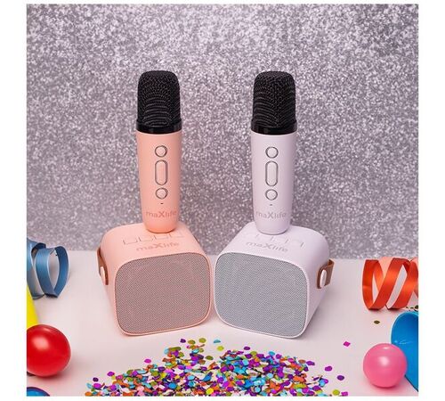 Maxlife Bluetooth Karaoke Speaker MXKS-100 – Φορητό Σύστημα Καραόκε σε Λευκο Χρώμα