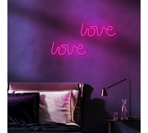 Forever Neon LED Light Love pink Bat