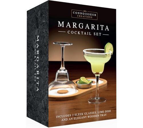 The Source – Margarita Cocktail Set – Connoisseur Creations Σετ Παρασκευής Κοκτέιλ με Ποτήρια & Σέικερ