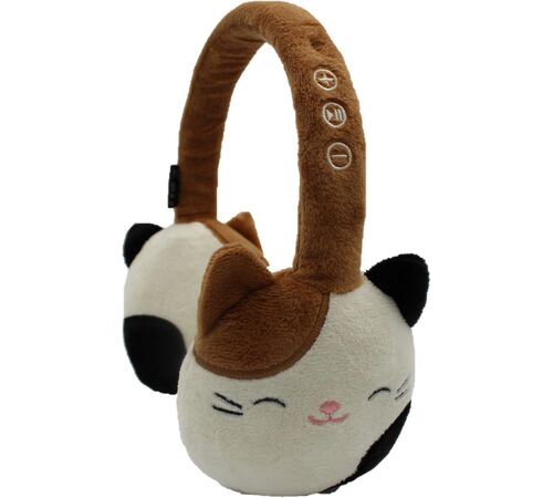 Lazerbuilt Squishmallows Cam the Cat – Λούτρινα Ασύρματα Παιδικά Ακουστικά με Μικρόφωνο