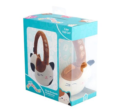 Lazerbuilt Squishmallows Cam the Cat – Λούτρινα Ασύρματα Παιδικά Ακουστικά με Μικρόφωνο
