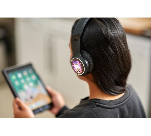 Lazerbuilt Rick & Morty Light-Up Bluetooth Headphones – Ασύρματα Παιδικά Ακουστικά με Μικρόφωνο