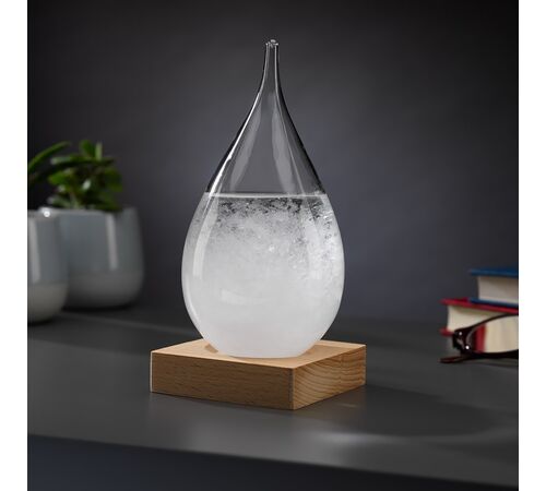 The Source – Storm Glass Teardrop – Συσκευή Καιρού σε Μορφή Σταγόνας με Διακοσμητική Βάση