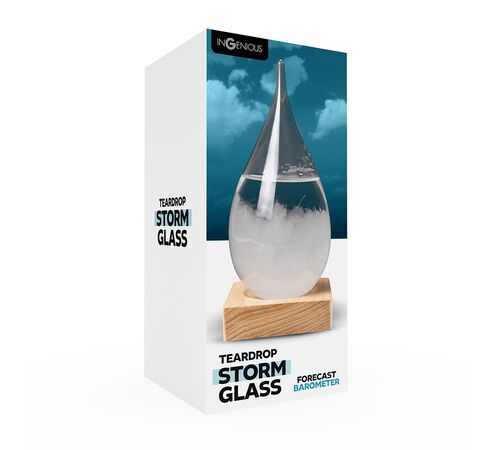 The Source – Storm Glass Teardrop – Συσκευή Καιρού σε Μορφή Σταγόνας με Διακοσμητική Βάση