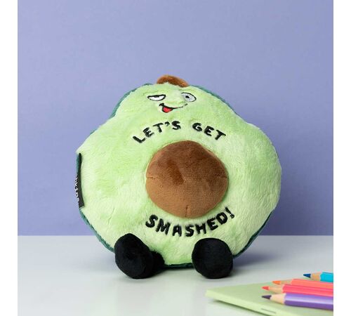 Punchkins Plush Χιουμοριστικό Λούτρινο Αβοκάντο – "Let's Get Smashed"