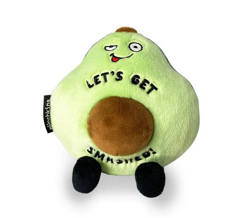 Punchkins Plush Χιουμοριστικό Λούτρινο Αβοκάντο – "Let's Get Smashed"