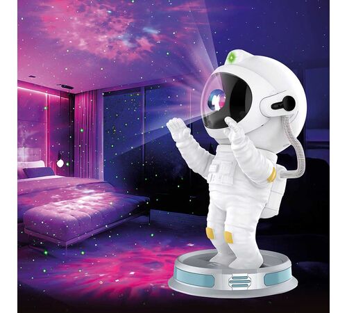 The Source –  Spaceman Projector – Προβολέας & Φωτιστικό Νυκτός με 8 Εφέ Νεφελώματος και Περιστρεφόμενο Κράνος
