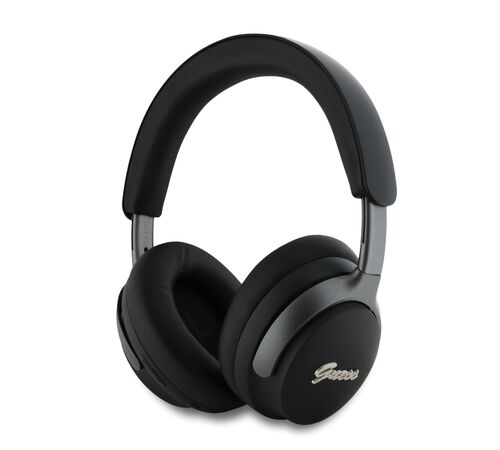 Guess Metal Script Logo Bluetooth ANC/ENC Headphones (Black - GUBHC22PSFCSMK)