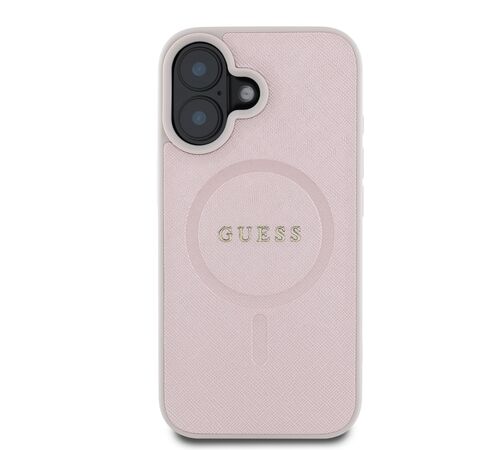 Guess Magsafe Hard Case Θήκη προστασίας από σκληρό πλαστικό – iPhone 16 (Ροζ – GUHMP16SPSAHMCP)