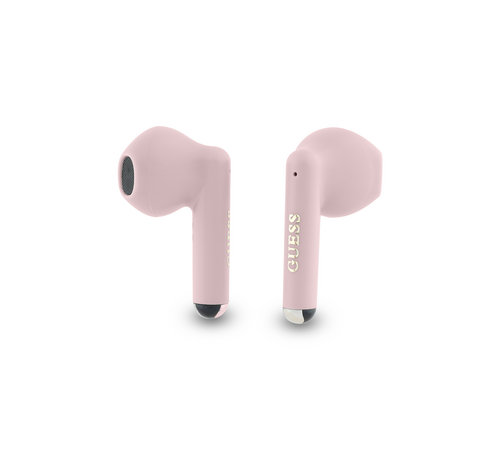Guess Printed Classic Logo Bluetooth Stereo Headset True Wireless Ασύρματα Ακουστικά & θήκη φόρτισης (Ροζ – GUTWSJ14ESGP)