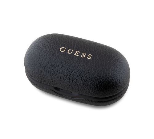 Guess Grained Printed Classic Logo True Wireless ENC Earphones (Black - GUTWSPGTSPSK)