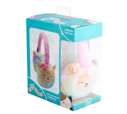 Lazerbuilt Squishmallows Leonard the Lion – Λούτρινα Ασύρματα Παιδικά Ακουστικά με Μικρόφωνο
