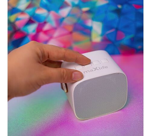 Maxlife Bluetooth Karaoke Speaker MXKS-100 – Φορητό Σύστημα Καραόκε σε Λευκο Χρώμα